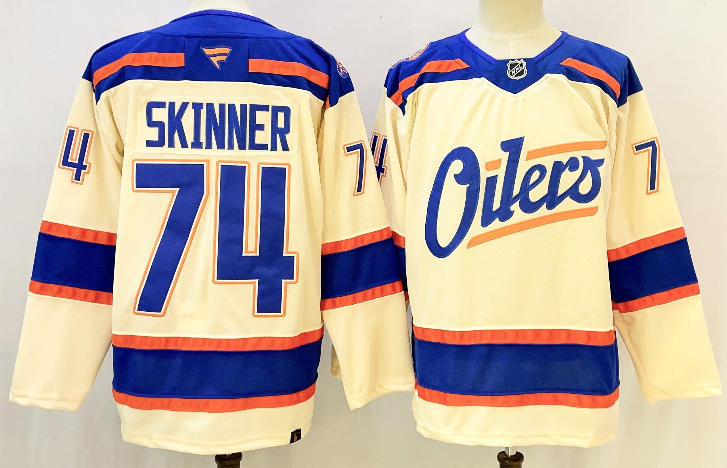 Men Edmonton Oilers #74 Skinner Cream 2026 Adidias NHL Jersey style 001